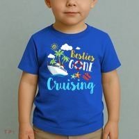 Besties Gone Cruise Matching Trip Cruising Vacation Cool Gift Toddler T-Shirt thumb 2