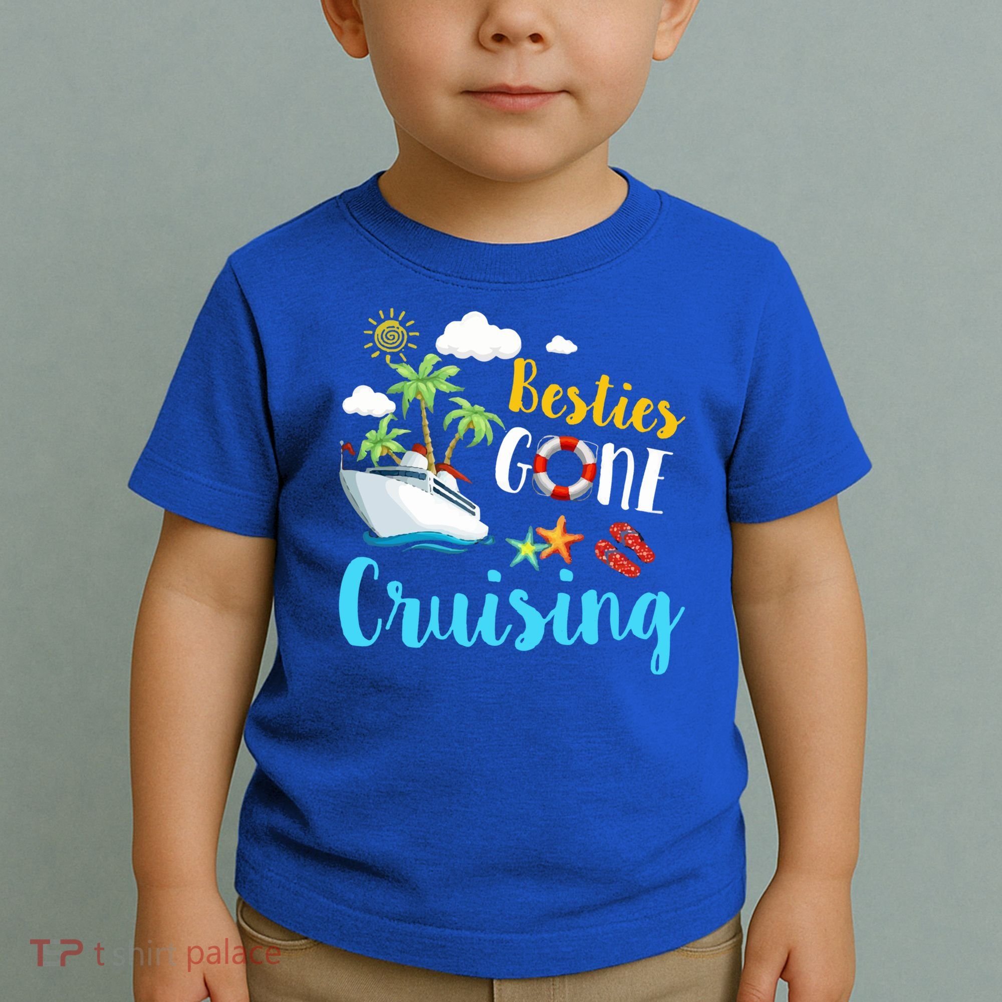 Besties Gone Cruise Matching Trip Cruising Vacation Cool Gift Toddler T-Shirt