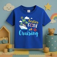 Besties Gone Cruise Matching Trip Cruising Vacation Cool Gift Toddler T-Shirt thumb 3