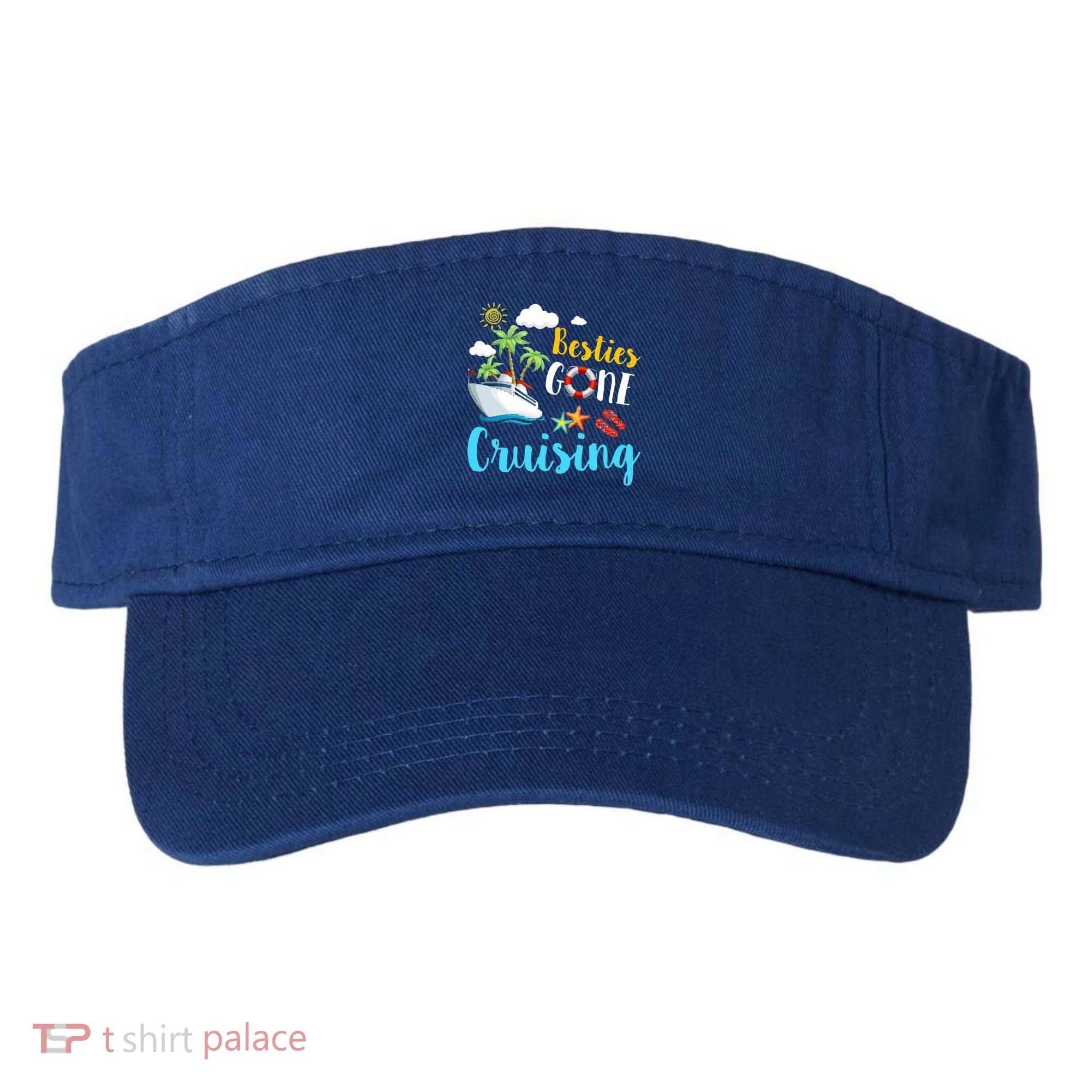 Besties Gone Cruise Matching Trip Cruising Vacation Cool Gift Visor