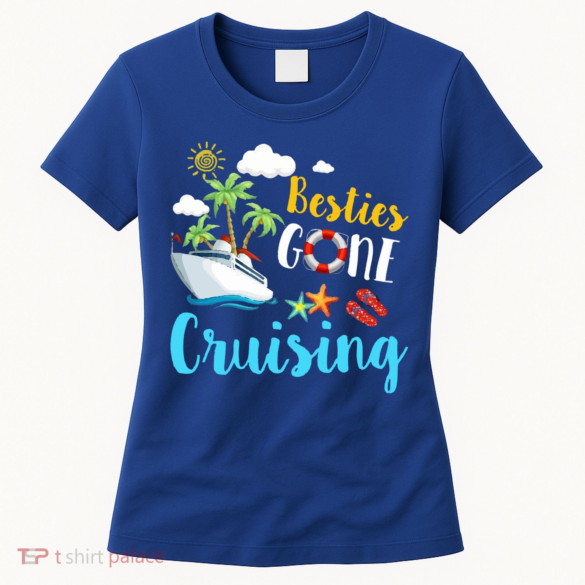 Besties Gone Cruise Matching Trip Cruising Vacation Cool Gift Women's T-Shirt