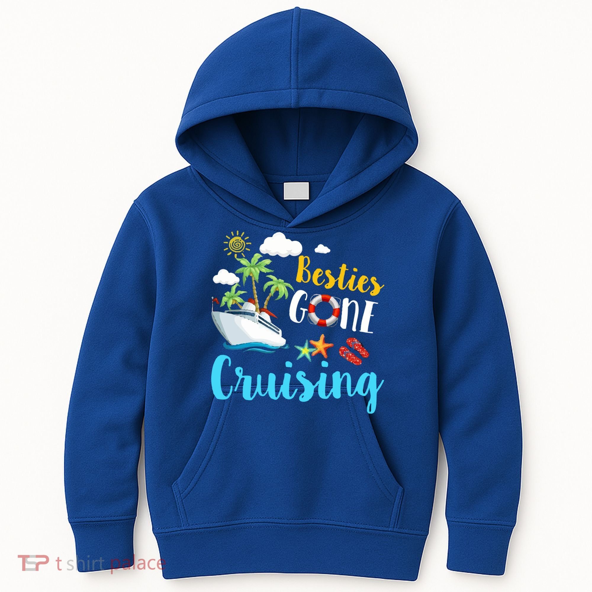 Besties Gone Cruise Matching Trip Cruising Vacation Cool Gift Kids Hoodie