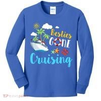 Besties Gone Cruise Matching Trip Cruising Vacation Cool Gift Kids Long Sleeve Shirt thumb 0