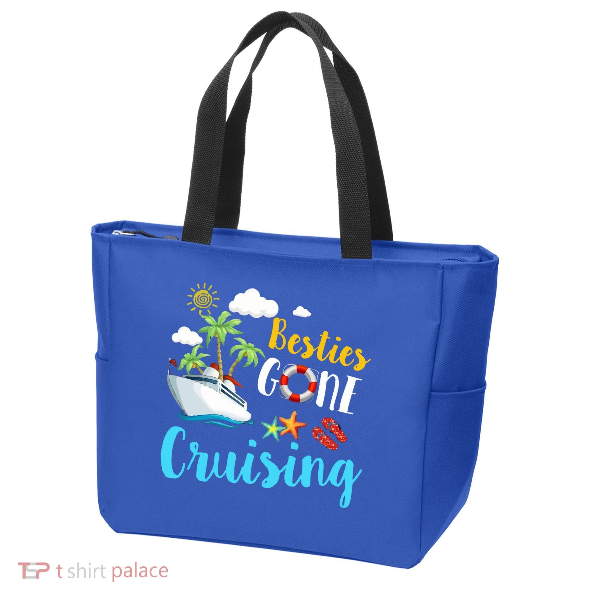 Besties Gone Cruise Matching Trip Cruising Vacation Cool Gift Tote Bag
