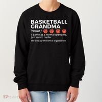 Basketball Grandma Definition Grandson's largest fan Women's Sweatshirt thumb 0