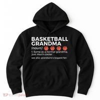 Basketball Grandma Definition Grandson's largest fan Hoodie thumb 0