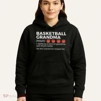 Basketball Grandma Definition Grandson's largest fan Hoodie thumb 5
