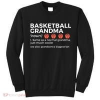 Basketball Grandma Definition Grandson's largest fan Sweatshirt thumb 0