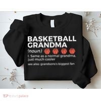 Basketball Grandma Definition Grandson's largest fan Sweatshirt thumb 2
