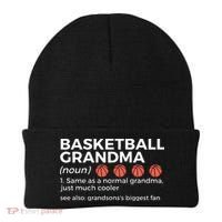 Basketball Grandma Definition Grandson's largest fan Beanie thumb 0