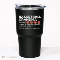 Basketball Grandma Definition Grandson's largest fan Tumbler thumb 0