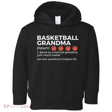 Basketball Grandma Definition Grandson's largest fan Toddler Hoodie