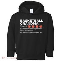 Basketball Grandma Definition Grandson's largest fan Toddler Hoodie thumb 0