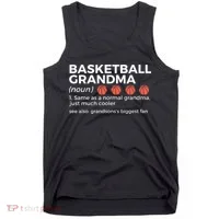 Basketball Grandma Definition Grandson's largest fan Tank Top thumb 0