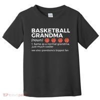 Basketball Grandma Definition Grandson's largest fan Toddler T-Shirt thumb 0