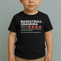 Basketball Grandma Definition Grandson's largest fan Toddler T-Shirt thumb 2