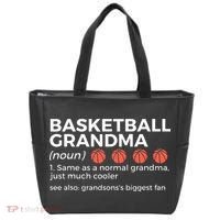 Basketball Grandma Definition Grandson's largest fan Tote Bag thumb 0