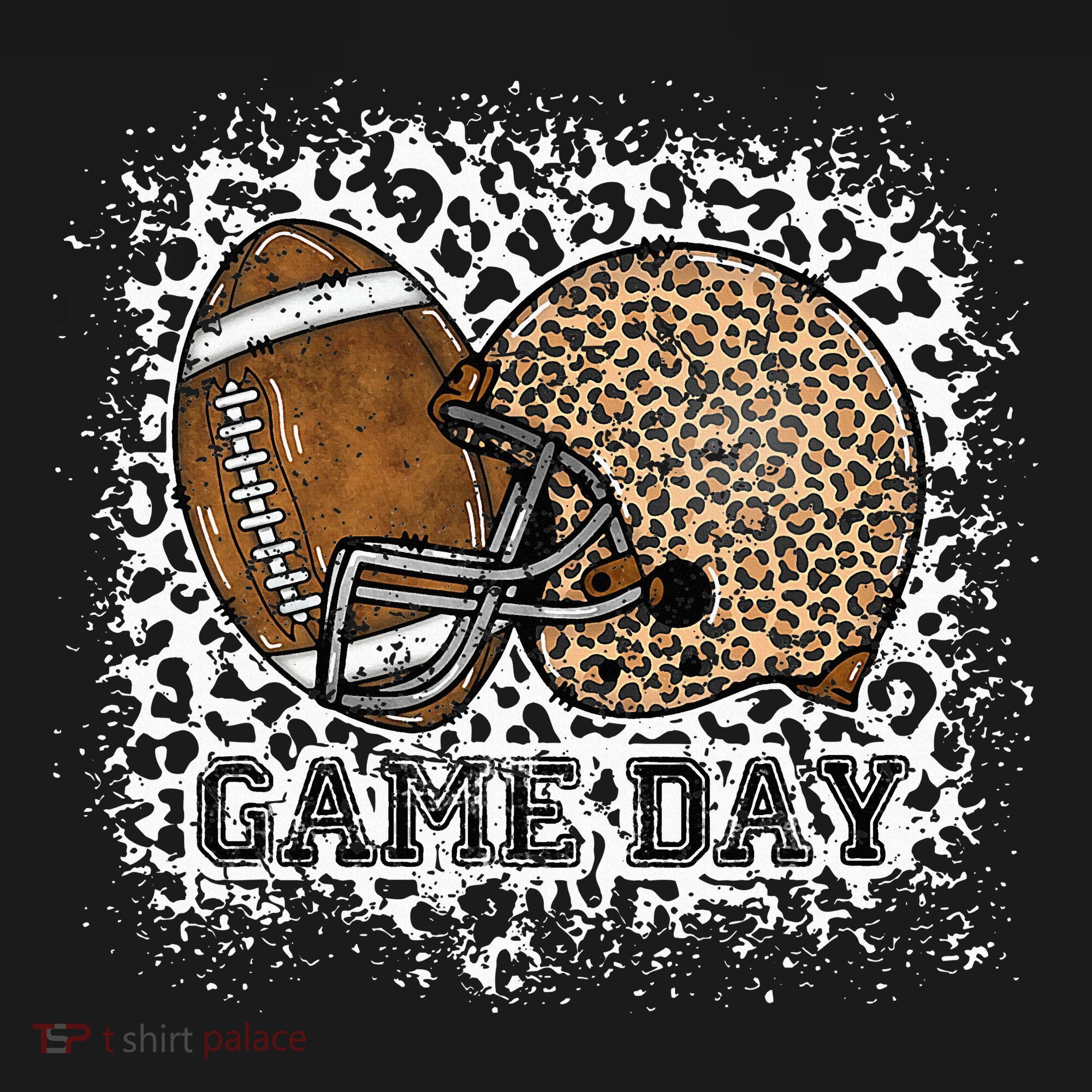 Bleached Game Day Leopard Football Helmet Sport Mom Baby Bodysuit