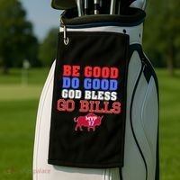 Be Good Do Good God Bless Go B.I.L.L.S Golf Towel thumb 2