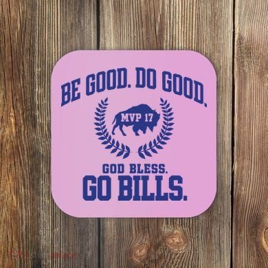 Be Good Do Good God Bless Go B.I.L.L.S Coaster