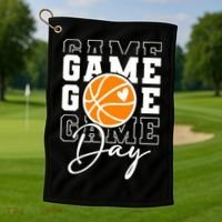 Basketball Game Day Gift Golf Towel thumb 1