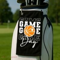 Basketball Game Day Gift Golf Towel thumb 2