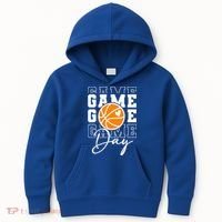 Basketball Game Day Gift Kids Hoodie thumb 0