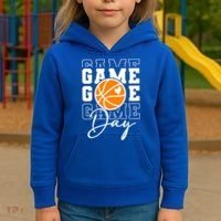 Basketball Game Day Gift Kids Hoodie thumb 3