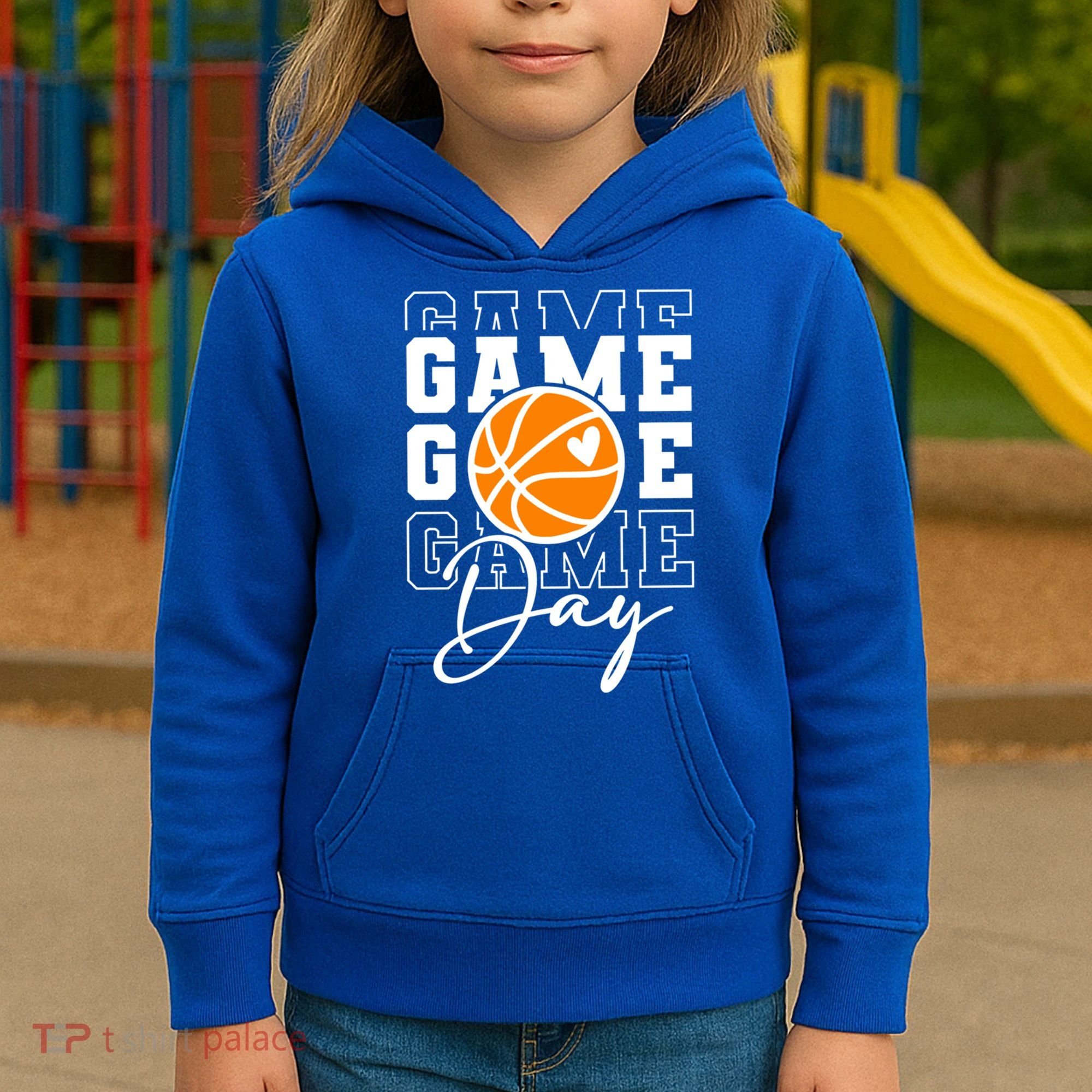 Basketball Game Day Gift Kids Hoodie