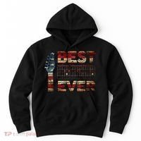 Best Guitar Dad Ever Chords Best Dad Guitar American Flag Hoodie thumb 0