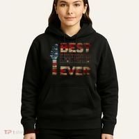 Best Guitar Dad Ever Chords Best Dad Guitar American Flag Hoodie thumb 5