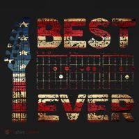 Best Guitar Dad Ever Chords Best Dad Guitar American Flag Mousepad thumb 1