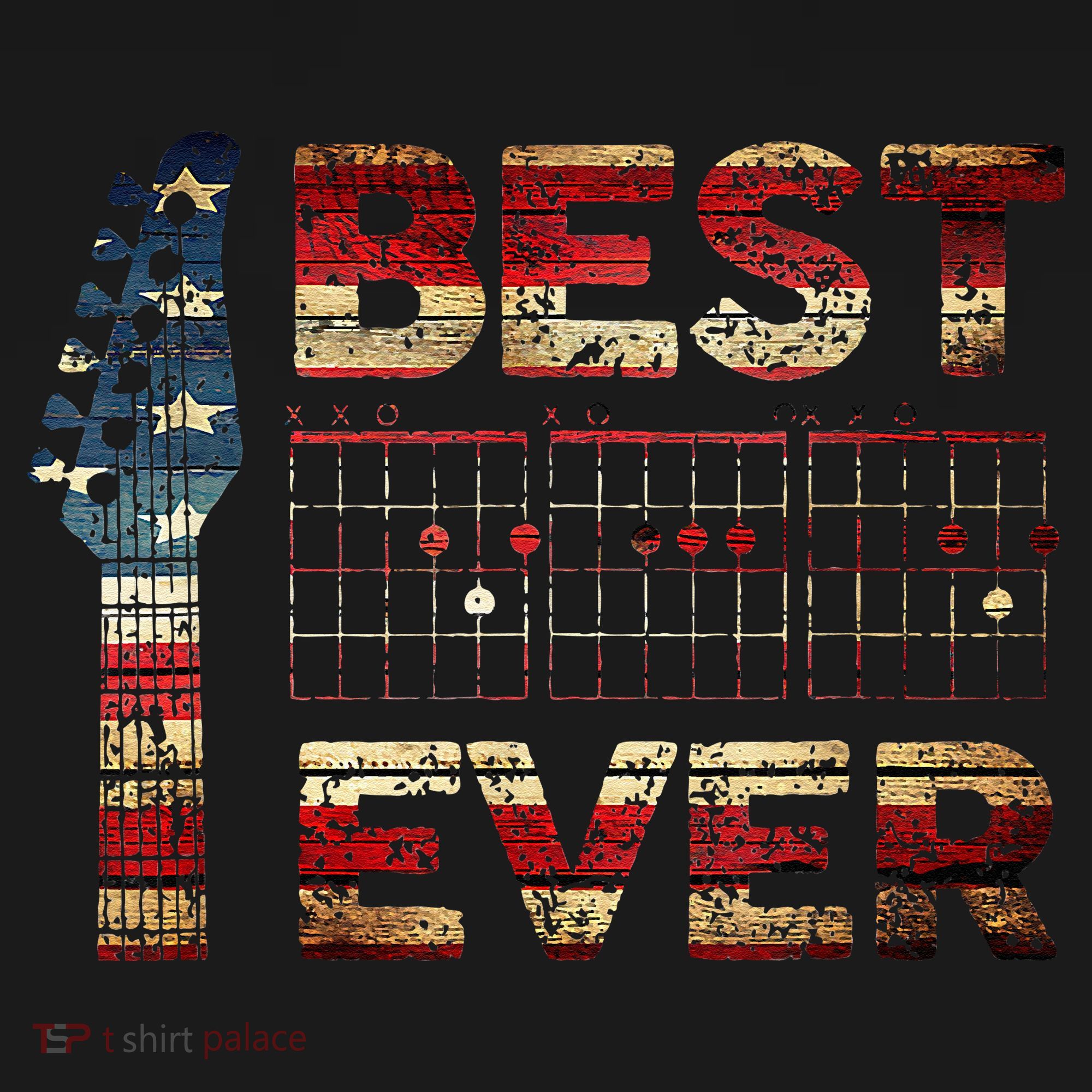 Best Guitar Dad Ever Chords Best Dad Guitar American Flag Visor