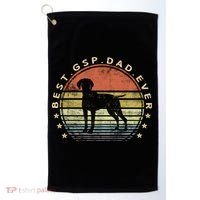 Best Gsp Dad Ever Dog Lover Owner Ger Shorthaired Pointer Gift Golf Towel thumb 0