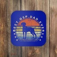 Best Gsp Dad Ever Dog Lover Owner Ger Shorthaired Pointer Gift Coaster thumb 0