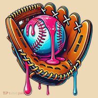 Baseball Glove Drip Ice Cream Sprinkles Baseball Boy Tote Bag thumb 4