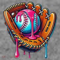 Baseball Glove Drip Ice Cream Sprinkles Baseball Boy Toddler Hoodie thumb 2