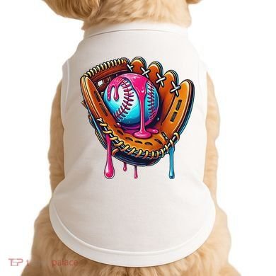 Baseball Glove Drip Ice Cream Sprinkles Baseball Boy Doggie Tank