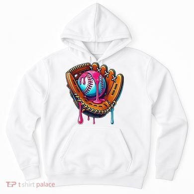 Baseball Glove Drip Ice Cream Sprinkles Baseball Boy Hoodie
