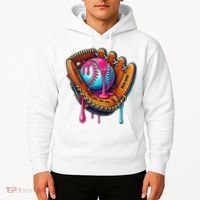 Baseball Glove Drip Ice Cream Sprinkles Baseball Boy Hoodie thumb 2