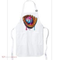 Baseball Glove Drip Ice Cream Sprinkles Baseball Boy Apron thumb 0