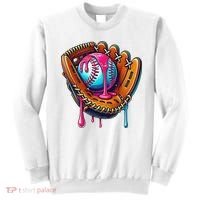 Baseball Glove Drip Ice Cream Sprinkles Baseball Boy Sweatshirt thumb 0