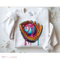 Baseball Glove Drip Ice Cream Sprinkles Baseball Boy Sweatshirt thumb 2