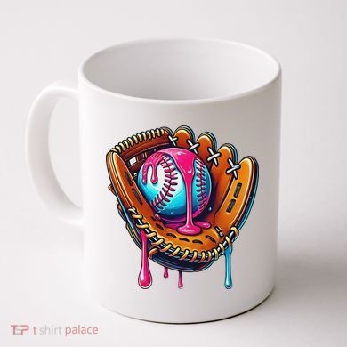 Baseball Glove Drip Ice Cream Sprinkles Baseball Boy Coffee Mug