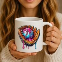 Baseball Glove Drip Ice Cream Sprinkles Baseball Boy Coffee Mug thumb 3
