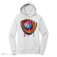 Baseball Glove Drip Ice Cream Sprinkles Baseball Boy Women's Hoodie thumb 0