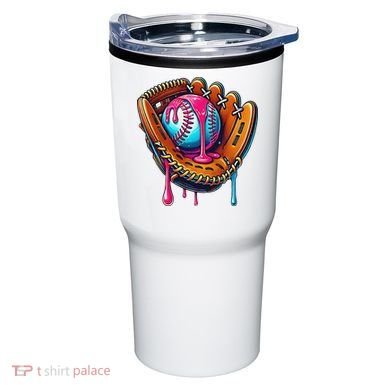 Baseball Glove Drip Ice Cream Sprinkles Baseball Boy Tumbler