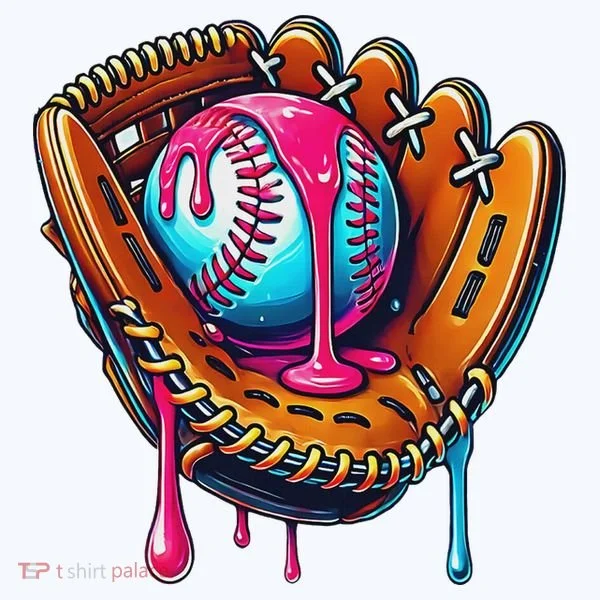 Baseball Glove Drip Ice Cream Sprinkles Baseball Boy Ornament