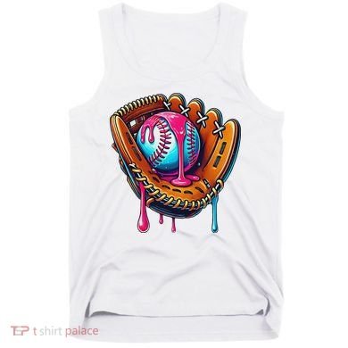 Baseball Glove Drip Ice Cream Sprinkles Baseball Boy Tank Top