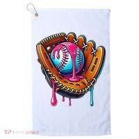 Baseball Glove Drip Ice Cream Sprinkles Baseball Boy Golf Towel thumb 0